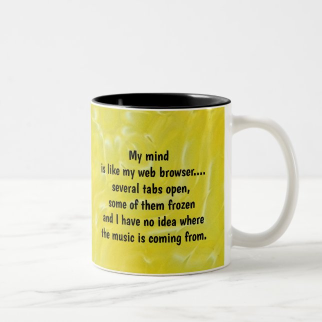 Taza Bicolor My Mind Coffee Mug (Derecha)