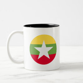 Taza Bicolor Myanmar Flag