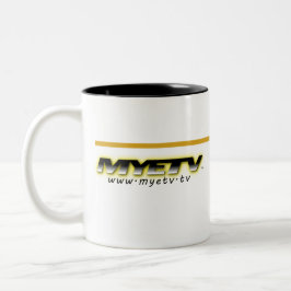 Taza Bicolor MYETV mugre blanco y negro de Goldenrod