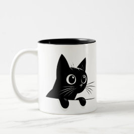 Taza Bicolor Mystic Feline Gaze