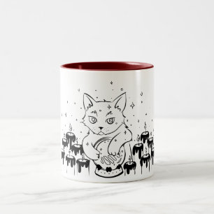 Taza Bicolor Mystic Kitty Mug