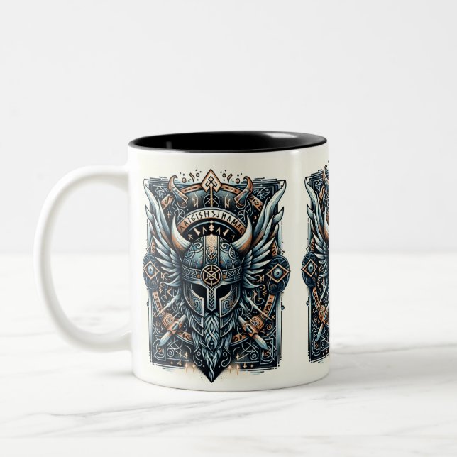 Taza Bicolor Mystic Viking Rune Helmet (Izquierda)