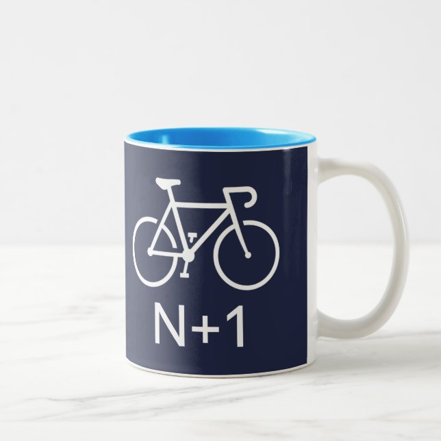 Taza Bicolor N+1 Bicicleta (Derecha)