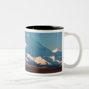 Taza Bicolor N.A., EE. UU., Alaska. Mt. McKinley en Denali