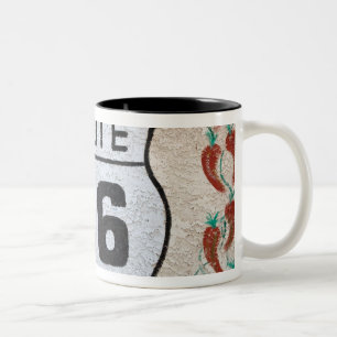 Taza Bicolor NA, EE. UU., Arizona, Holbrook señal de calle Rout
