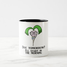 Taza Bicolor Nabo de la gestión de tiempo (taza)