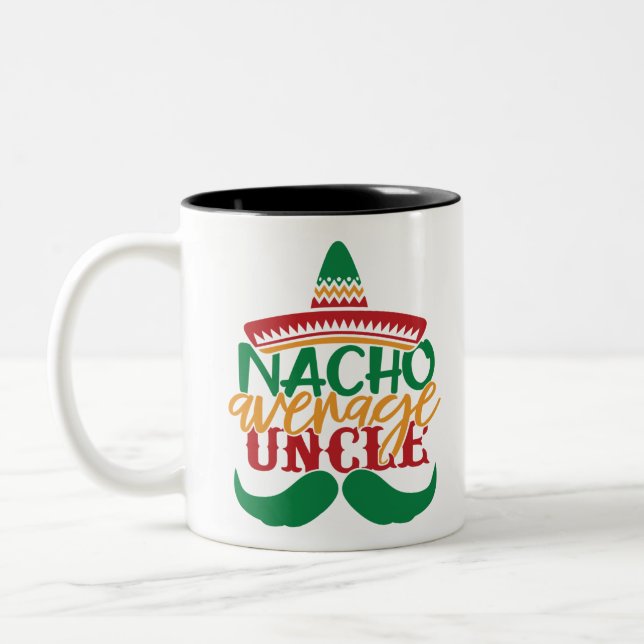 Taza Bicolor Nacho tío promedio (Izquierda)