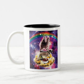 Taza Bicolor Nachos para montar a bordo de un gato espacial lla