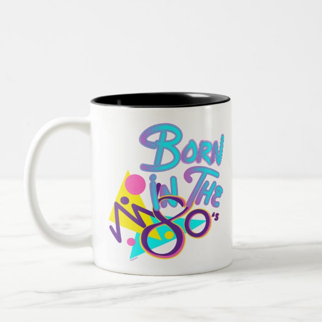 Taza Bicolor Nacido en los 80's Guay Age Art (Izquierda)