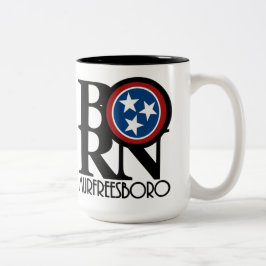 Taza Bicolor NACIDO Murfreesboro, Tennessee 15oz Café Mug