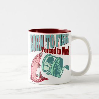 Taza Bicolor Nacido Para Pescado