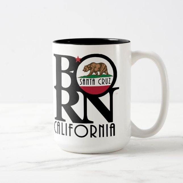 Taza Bicolor NACIDO Santa Cruz 15 oz (Derecha)