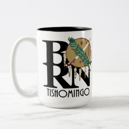 Taza Bicolor NACIDO Tishomingo Oklahoma 15oz
