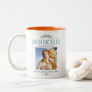 Taza Bicolor Nacimiento de Botticelli de Venus Pintura y Painte