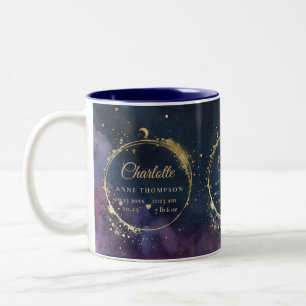 Taza Bicolor Nacimientos de regalo de luna celestial Manteniend