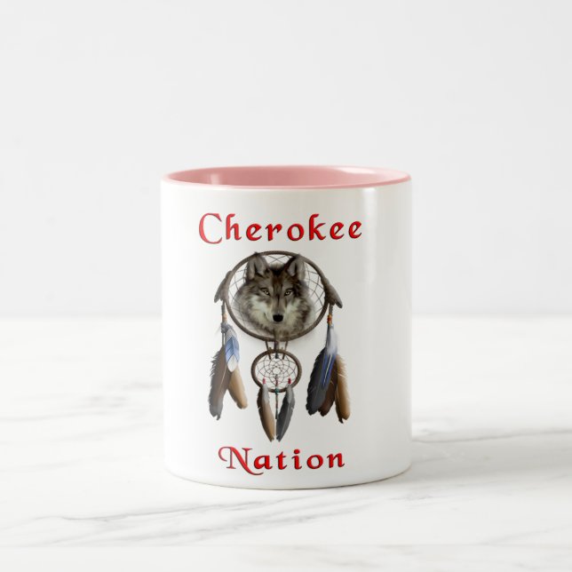 Taza Bicolor Nación de Cherokee (Centro)