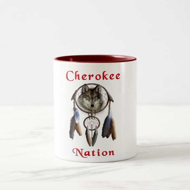 Taza Bicolor Nación de Cherokee (Centro)