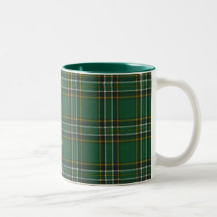 Taza Bicolor Nacional Irlandés Tartan Mugs