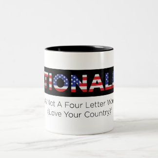 Taza Bicolor Nacionalismo: Ama tu país
