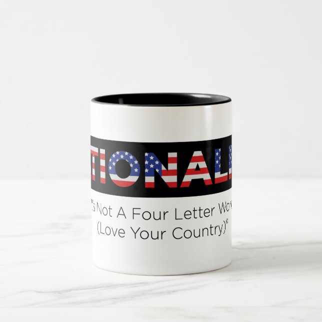 Taza Bicolor Nacionalismo: Ama tu país (Centro)