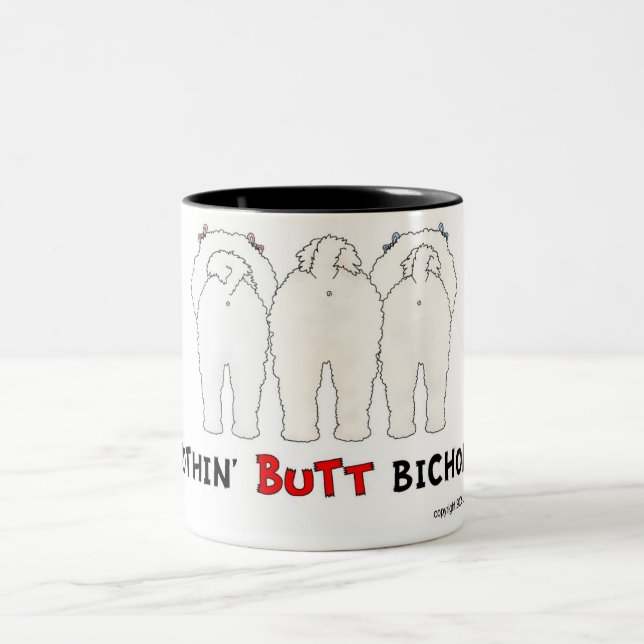Taza Bicolor Nada empalma Bichons (Centro)