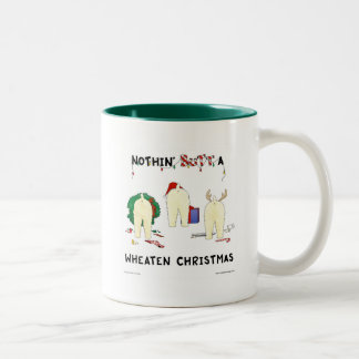 Taza Bicolor Nada empalma navidad de trigo