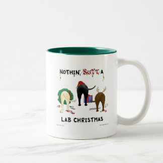 Taza Bicolor Nada, Pero Un Navidad De Laboratorio
