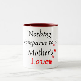 Taza Bicolor Nada se compara con el amor de una madre