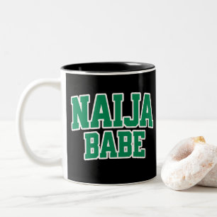 Taza Bicolor Naija Babe — Orgullo Nigeriano 
