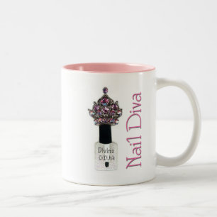 Taza Bicolor "Nail Diva"