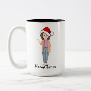 Taza Bicolor Nana Clause mug