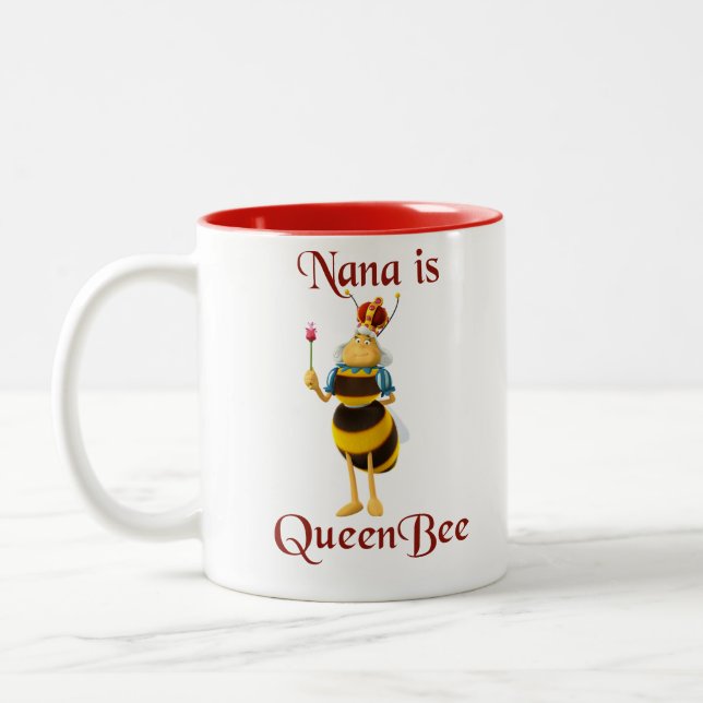 Taza Bicolor Nana is Queen Bee (Izquierda)