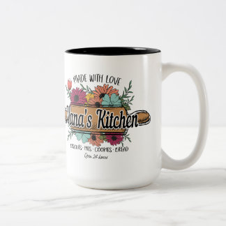 Taza Bicolor Nana's Mug, regalo para la abuela, regalo del día 