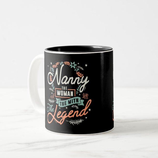 Taza Bicolor Nanny La Leyenda (Anverso izquierdo)