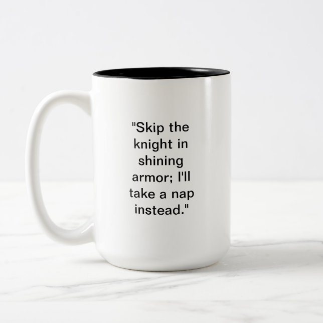 Taza Bicolor Nap Lover Mug | Funny Sleep Mug (Izquierda)
