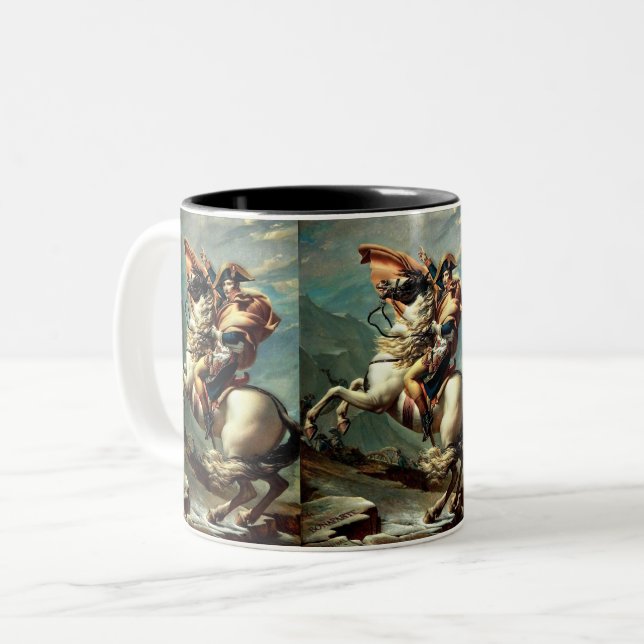Taza Bicolor Napoleón Bonaparte Emperador Francia (Anverso izquierdo)
