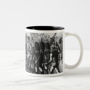 Taza Bicolor Napoleon I que revisa el Federes del parisiense