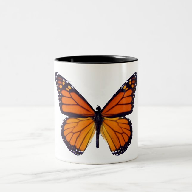 Taza Bicolor Naranja Butterfly Mug (Centro)