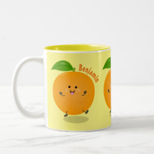 Taza Bicolor Naranja de danza dulce cítricos
