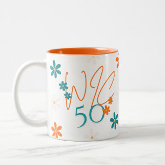Taza Bicolor Naranja de la colección de primavera Rim Mug