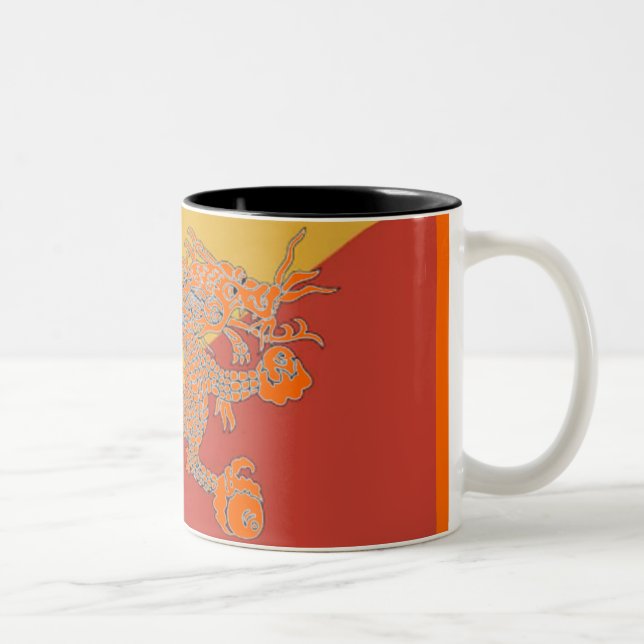 Taza Bicolor Naranja Dragon Mug (Derecha)