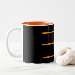 Taza Bicolor Naranja negro