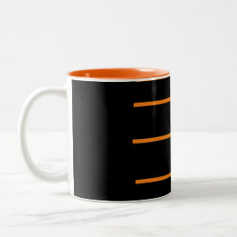 Taza Bicolor Naranja negro
