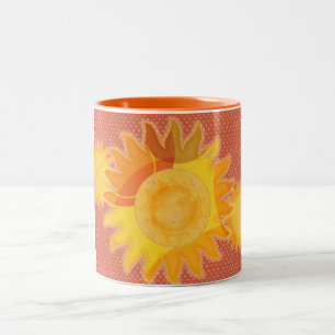 Taza Bicolor Naranja Sunshine Mug