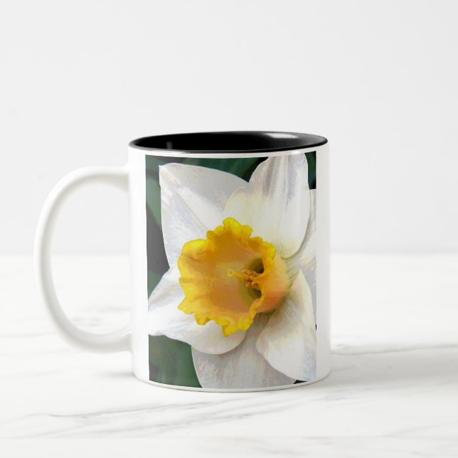 Taza Bicolor Narciso de Whte con el centro amarillo (Izquierda)