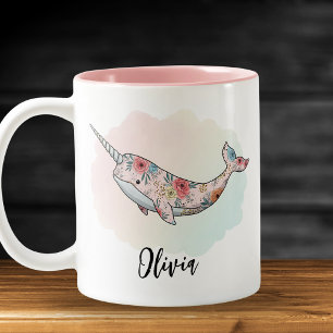 Taza Bicolor Narval Fantasía Floral