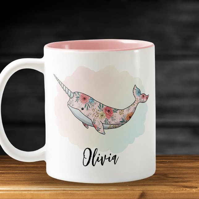 Taza Bicolor Narval Fantasía Floral (Subido por el creador)