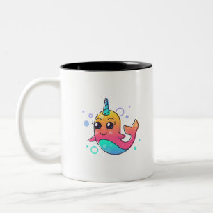 Taza Bicolor Narwhal
