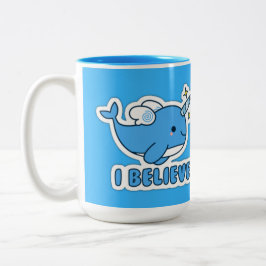Taza Bicolor Narwhal I Believe
