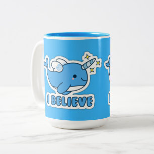 Taza Bicolor Narwhal I Believe